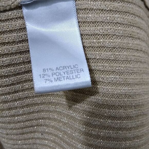 Avenue 18/20 Gold sparkling sweater, open shrug - Picture 8 of 8